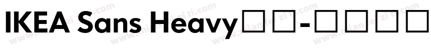 IKEA Sans Heavy字体字体转换